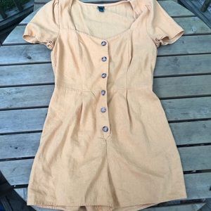 Yellow Short Sleeve Jumpsuit!